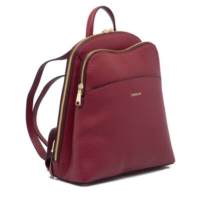 Bordo Deri Kadın Sırt Çantası - S1SR00079802-M71 - 2