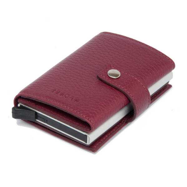 Bordo Hakiki Deri Unisex Kredi Kartlık - S1KK00000263-M71 - 1