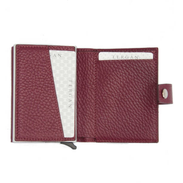 Bordo Hakiki Deri Unisex Kredi Kartlık - S1KK00000263-M71 - 2