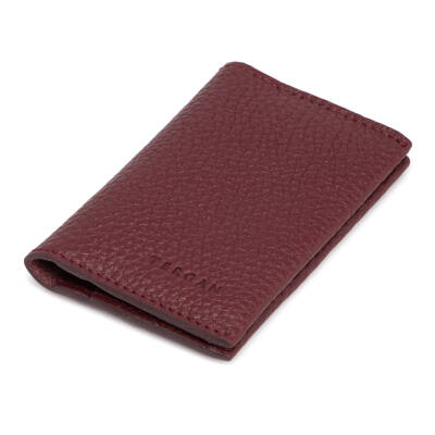  Bordo Deri Unisex Kredi Kartlık - S1KK00000266-M71 