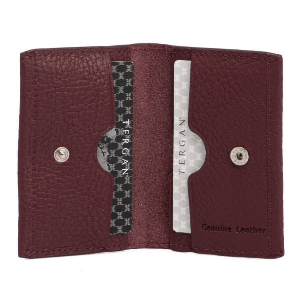 Bordo Deri Unisex Kredi Kartlık - S1KK00000266-M71 - 2