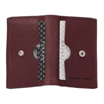 Bordo Deri Unisex Kredi Kartlık - S1KK00000266-M71 - 2