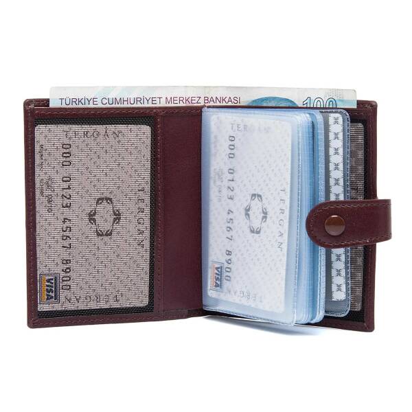 Bordo Deri Unisex Kredi Kartlık - S1KK00001323-X31 - 2