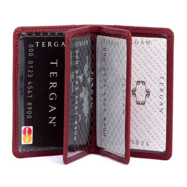 Bordo Hakiki Deri Unisex Kredi Kartlık - S1KK00001601-M71 - 2