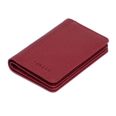 Bordo Deri Unisex Kredi Kartlık - S1KK00001601-M71 