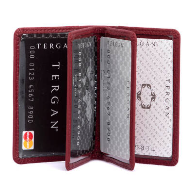 Bordo Deri Unisex Kredi Kartlık - S1KK00001601-M71 - 2