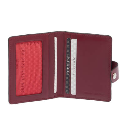 Bordo Deri Unisex Kredi Kartlık - S1KK00001653-X31 - 2
