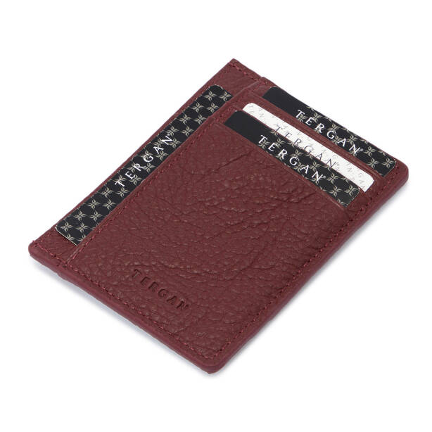 Bordo Deri Unisex Kredi Kartlık - S1KK00001676-M71 
