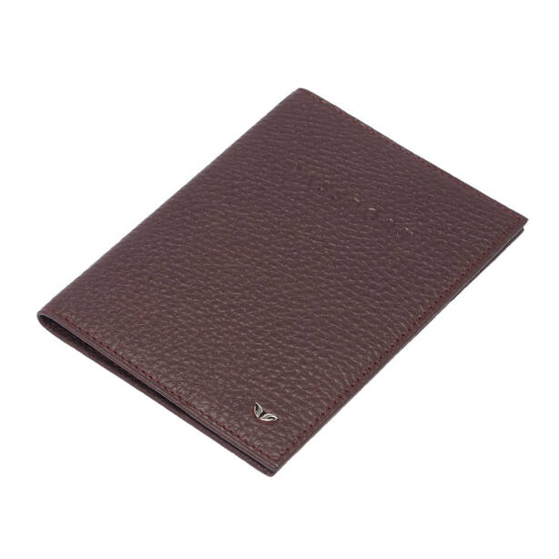 Bordo Hakiki Deri Unisex Pasaportluk - S1PS00001200-M5D 