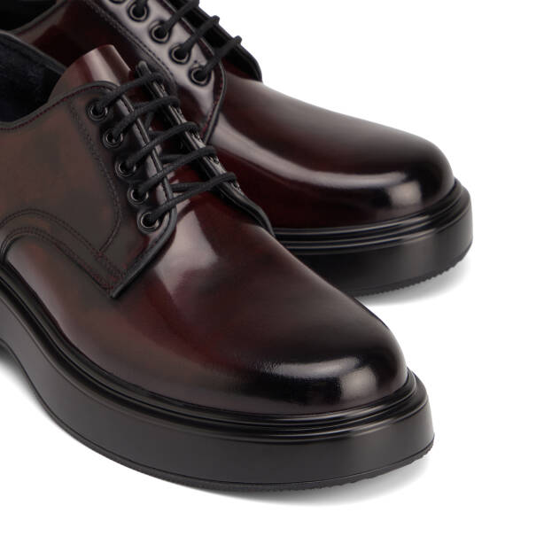 Bordo Hakiki Deri Erkek Klasik Ayakkabı - E26S1AY57819-A36 - 3