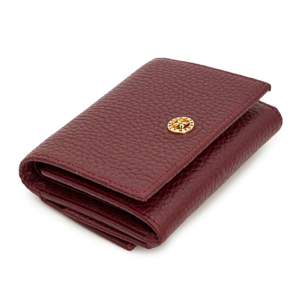 Bordo Hakiki Deri Kadın Cüzdan - S1CB00005819-M71 - 1