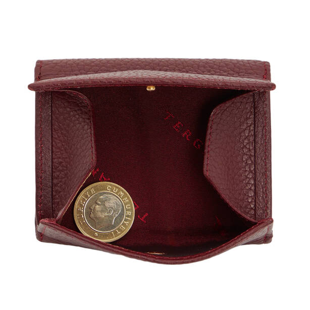 Bordo Hakiki Deri Kadın Cüzdan - S1CB00005819-M71 - 4