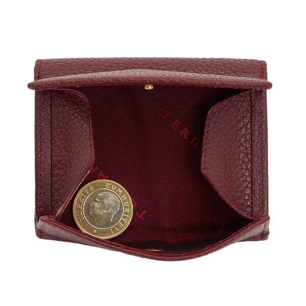Bordo Hakiki Deri Kadın Cüzdan - S1CB00005819-M71 - 4