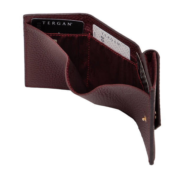 Bordo Hakiki Deri Kadın Cüzdan - S1CB00005823-M71 - 2