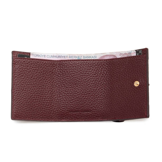 Bordo Hakiki Deri Kadın Cüzdan - S1CB00005823-M71 - 3