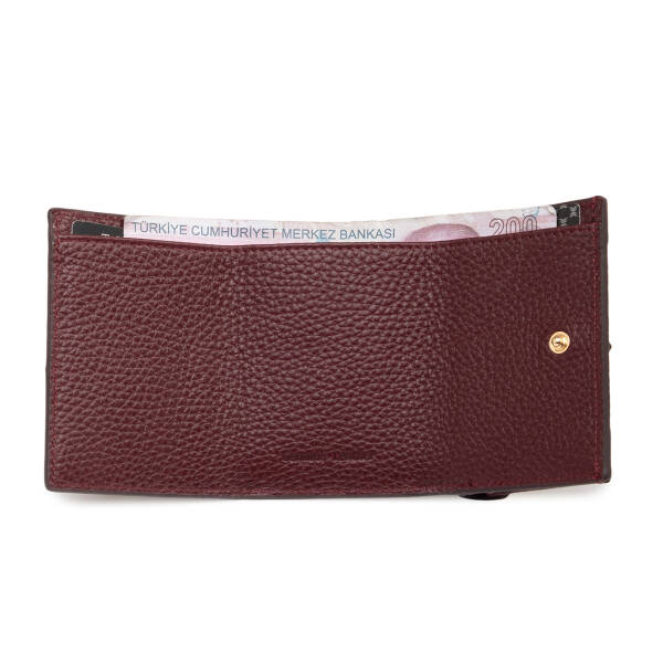 Bordo Hakiki Deri Kadın Cüzdan - S1CB00005823-M71 - 3