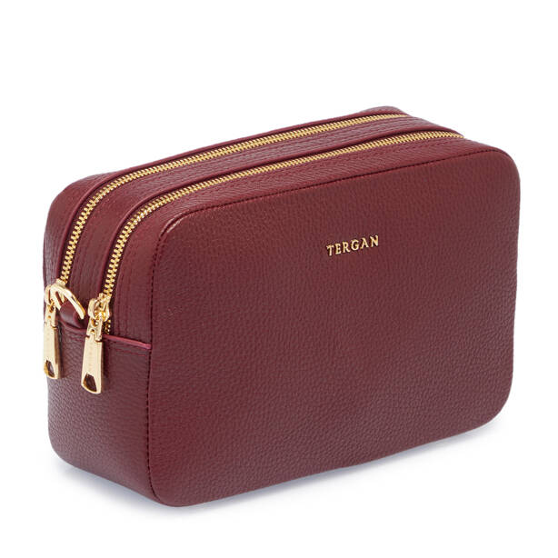 Bordo Hakiki Deri Kadın El Çantası - S26K1BC80356-M71 - 2