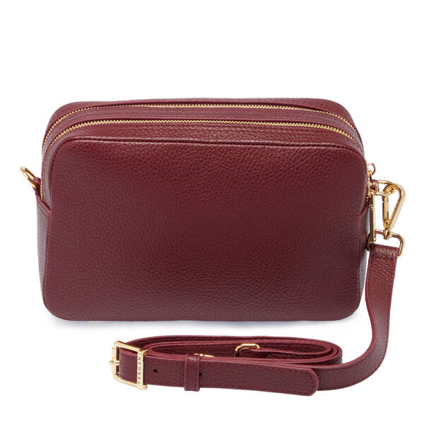 Bordo Hakiki Deri Kadın El Çantası - S26K1BC80356-M71 - 3