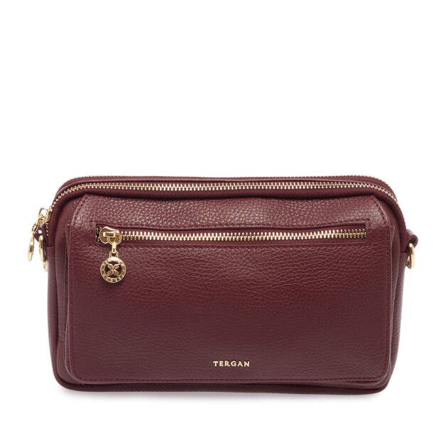 Bordo Hakiki Deri Kadın El Çantası - S26Y1BC79999-M71 