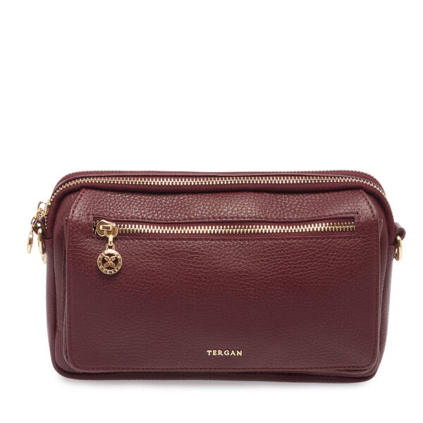 Bordo Hakiki Deri Kadın El Çantası - S26Y1BC79999-M71 - 1