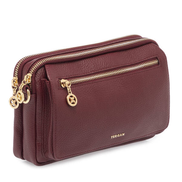 Bordo Hakiki Deri Kadın El Çantası - S26Y1BC79999-M71 - 2