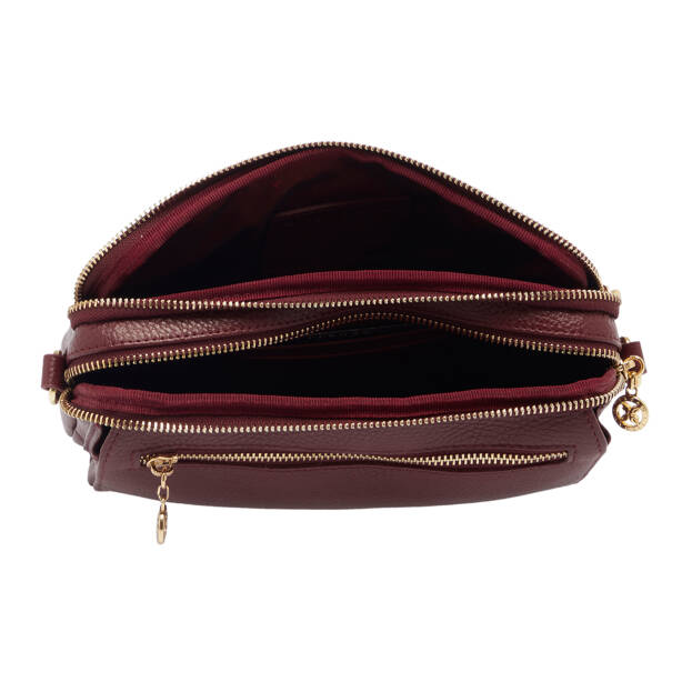 Bordo Hakiki Deri Kadın El Çantası - S26Y1BC79999-M71 - 4
