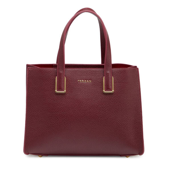 Bordo Hakiki Deri Kadın Omuz Çantası - S26Y1BC80487-M71 - 1