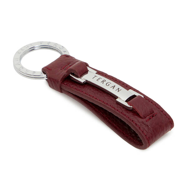 Bordo Hakiki Deri Unisex Anahtarlık - S1AN00000243-M71 - 1