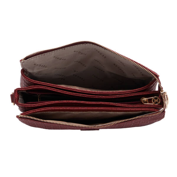 Bordo Print Kadın Çapraz Askılı Çanta - S26K1PR09090-R6P - 4