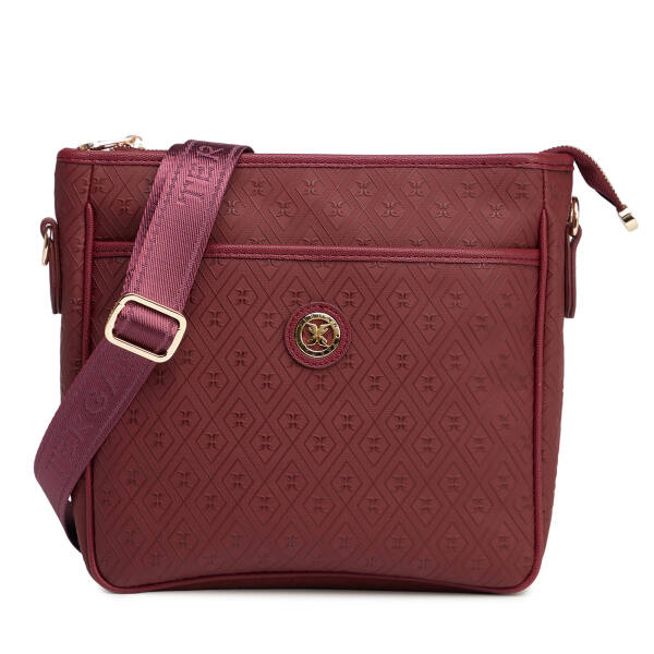 Bordo Print Kadın Çapraz Askılı Çanta - S26K1PR09128-R6P - 1