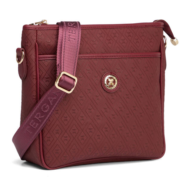 Bordo Print Kadın Çapraz Askılı Çanta - S26K1PR09128-R6P - 2