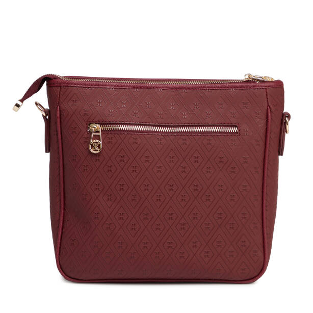 Bordo Print Kadın Çapraz Askılı Çanta - S26K1PR09128-R6P - 3