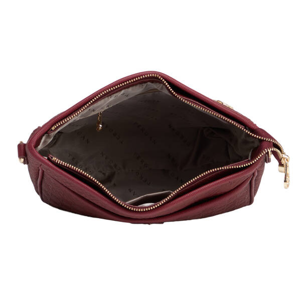 Bordo Print Kadın Çapraz Askılı Çanta - S26K1PR09128-R6P - 4