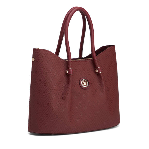 Bordo Print Kadın Çapraz Askılı Çanta - S26K1PR09195-R6P - 2
