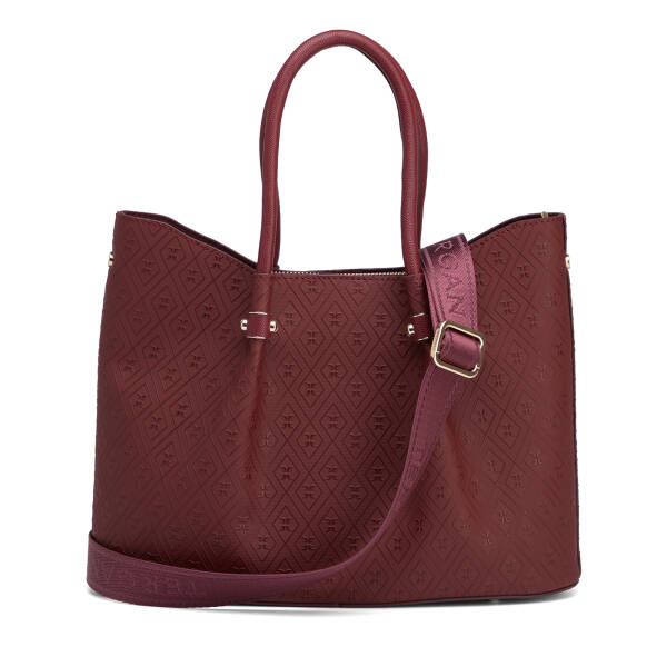 Bordo Print Kadın Çapraz Askılı Çanta - S26K1PR09195-R6P - 3