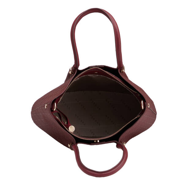 Bordo Print Kadın Çapraz Askılı Çanta - S26K1PR09195-R6P - 4