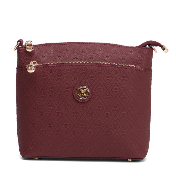 Bordo Print Kadın Çapraz Askılı Çanta - S26K1PR09209-R6P - 1