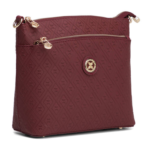 Bordo Print Kadın Çapraz Askılı Çanta - S26K1PR09209-R6P - 2