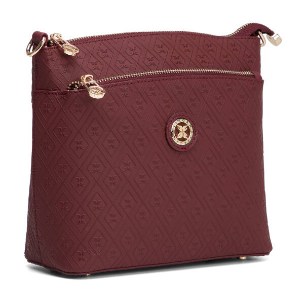 Bordo Print Kadın Çapraz Askılı Çanta - S26K1PR09209-R6P - 2