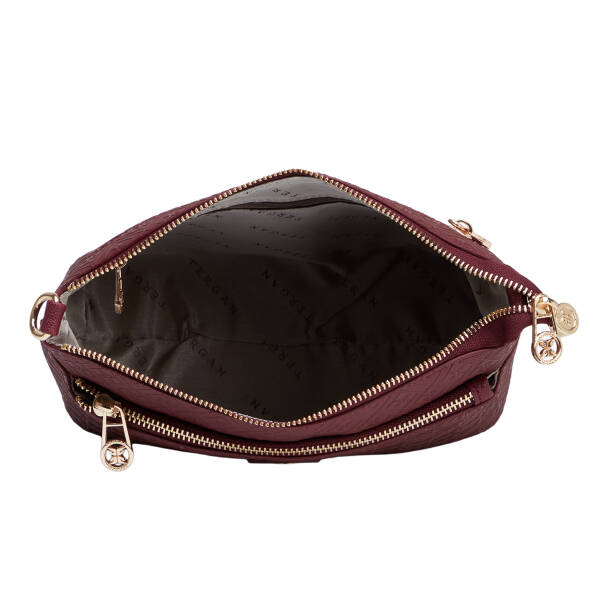 Bordo Print Kadın Çapraz Askılı Çanta - S26K1PR09209-R6P - 4
