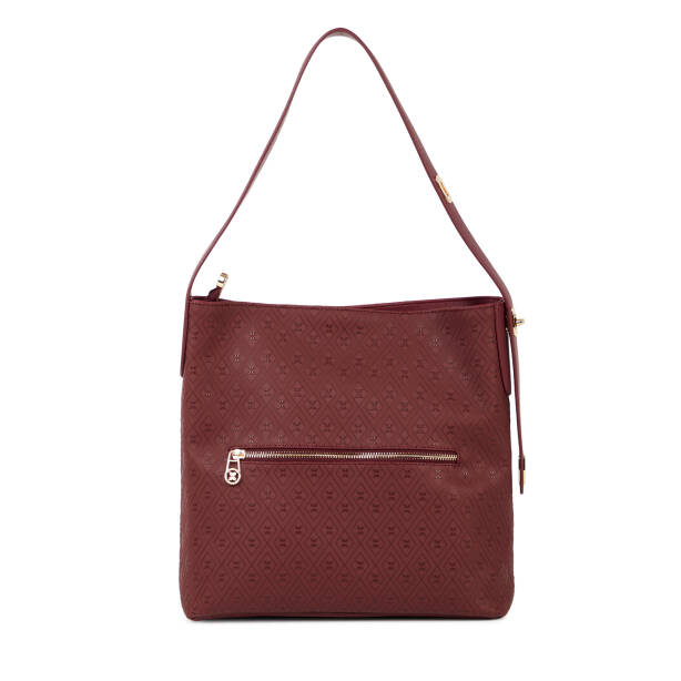 Bordo Print Kadın Çapraz Askılı Çanta - S26K1PR09210-R6P - 3