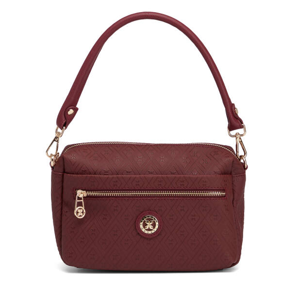 Bordo Print Kadın Çapraz Askılı Çanta - S26K1PR09211-R6P 