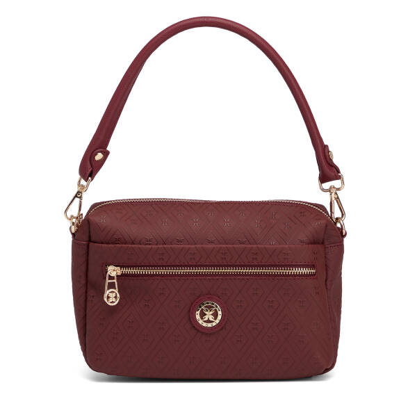 Bordo Print Kadın Çapraz Askılı Çanta - S26K1PR09211-R6P - 1