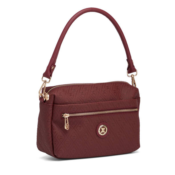 Bordo Print Kadın Çapraz Askılı Çanta - S26K1PR09211-R6P - 2