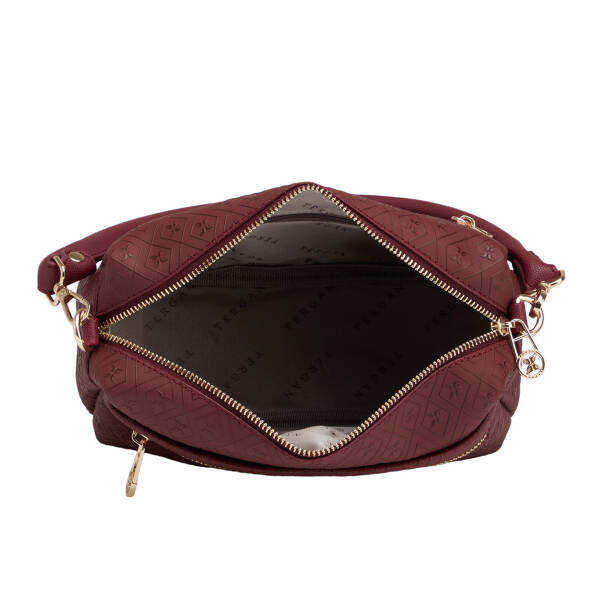 Bordo Print Kadın Çapraz Askılı Çanta - S26K1PR09211-R6P - 4