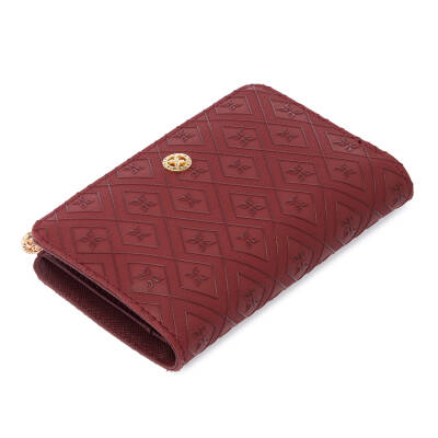  Bordo Print Kadın Cüzdan - S1CB00055815-R6P - 1