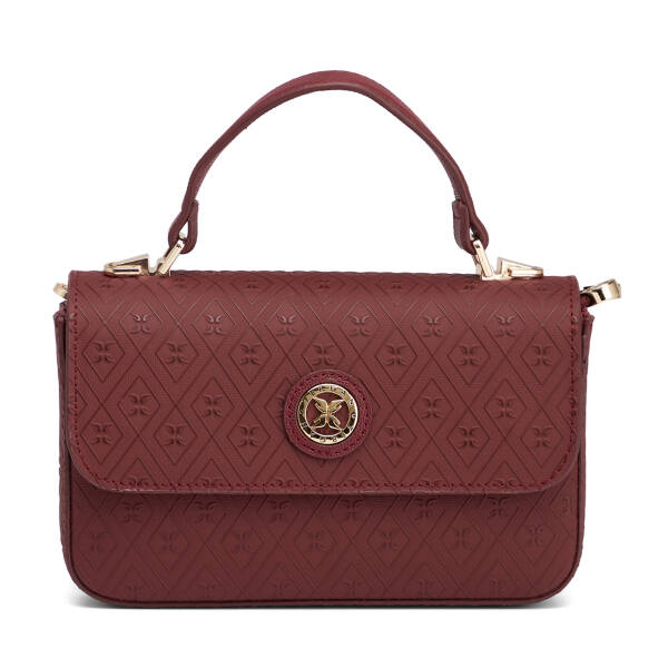 Bordo Print Kadın El Çantası - S26K1PR09154-R6P - 1
