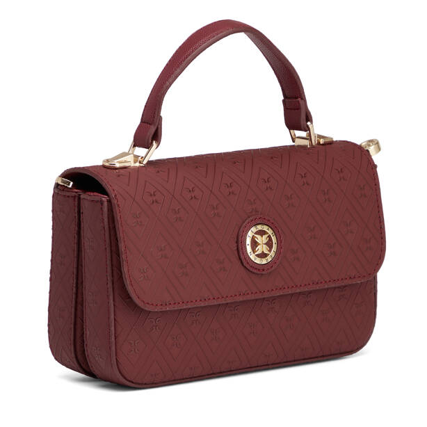 Bordo Print Kadın El Çantası - S26K1PR09154-R6P - 2