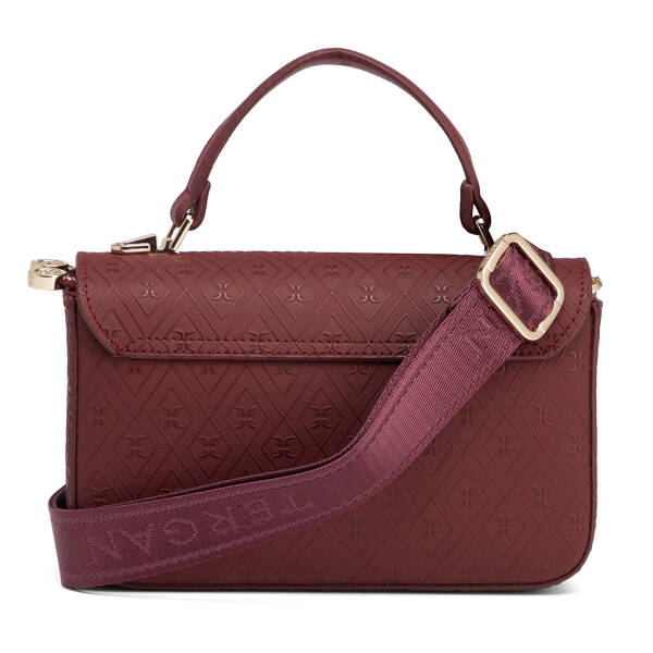 Bordo Print Kadın El Çantası - S26K1PR09154-R6P - 3