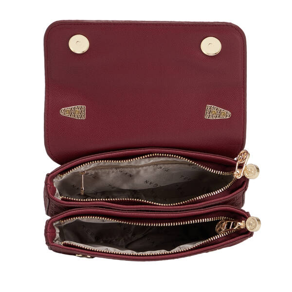 Bordo Print Kadın El Çantası - S26K1PR09154-R6P - 4